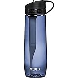 Brita Hard Sided Water Filter Bottle, Grey, 23.7 Ounces