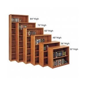 Medium Oak Three Shelf Bookcase Medium Oak