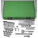 1/4 In Dr Fractional & Metric Socket Set - 60-Pc