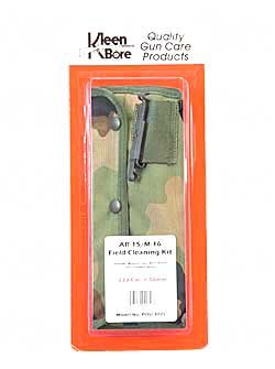 KleenBore Field Pack Cleaning Kit AR-15 M16 Camo Nylon Pouch by KleenBore