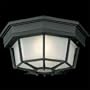 Black Finish 9" Wide Outdoor Ceiling Light Fixture