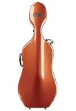 Bam France New Tech 1002NW Terracotta/Black 4/4 Cello Case with Wheels