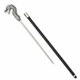 Fiendish Silver Dragon Aluminum Sword Cane