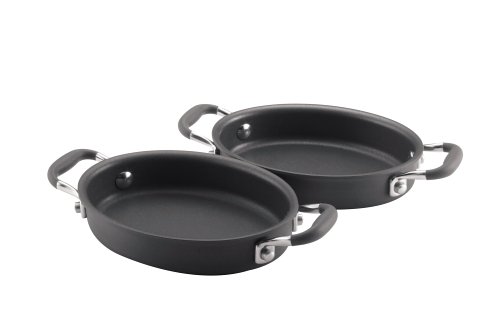 Anolon Advanced Nonstick Hard-Anodized Aluminum 1/2-Quart Mini Au Gratins, Set of 2