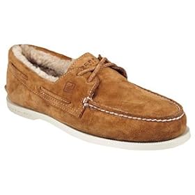 Buy Sperry Mens AO Slipper Tan Casual by Sperry Top-Sider