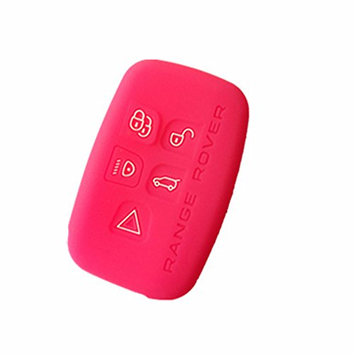 TCKEY Silicone Protective Smart Remote Key Fob Skin Key Cover Holder Key Jacket for 2010 2011 2012 LAND ROVER LR4 Range Rover Range Rover Sport Range Rover Evoque KOBJTF10A