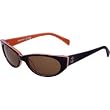 Tres Noir Brown and Orange CHERRY BOMB Sunglasses