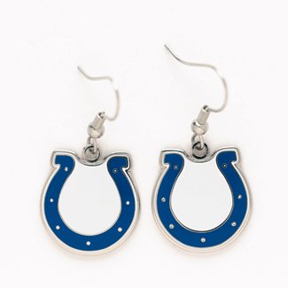 Indianapolis Colts Enameled Team Logo Dangle Earrings