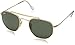 Ray-Ban Metal Unisex Sunglass Square, Gold, 51 mm