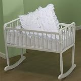 Pindot Blue Cradle Bedding - size 18 x 36