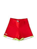 Naffta Short Niña (Rojo / Verde Claro)