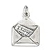 West Coast Jewelry 925 Sterling Silver I Love You Letter Charm