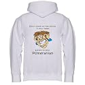 Don't listen to the voices in your head Listen to your Pomeranian Adult Zippered Hooded (Hoody Hoodie) Sweatshirt Fleece Jacket (Various Colors Avail)