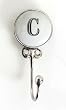 Monogram Ceramic Wall and Jewelry Hook - C Monogram Ceramic Wall and Jewelry Hook - C