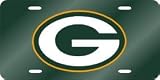 Green Bay Packers Laser Cut Green License Plate