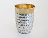 Herzbecher H 9 cm innen vergoldet, Sterlingsilber, Echtsilber, Silber 925