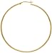 18kt Gold Over Sterling Silver Clicktop Hoop Earrings 60MM