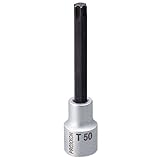 プロクソン(PROXXON) トルクスビットソケット 1/2" ロング(100mm) T50 No.83497