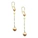 18k Two Tone Rose and Yellow Gold Drop Ball