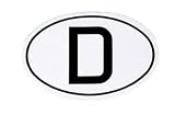 Produkt-Bild: D-Schild, gro&szlig;, PVC-Klebeschild Ma&szlig;e: 171 x 115 mm