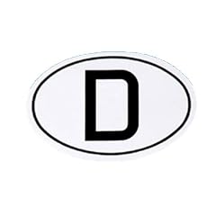 D-Schild, gro�, PVC-Klebeschild Ma�e: 171 x 115 mm