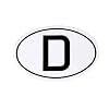 D-Schild, mini, PVC-Klebeschild Ma�e: 70 x 46 mm