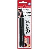 Produkt-Bild: Tattoo-Set Schwarz Brush-/Fine auf BK