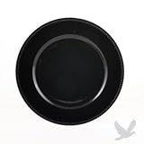 Black Charger Plates BULK, Set of 24 - Wholesale Decorative Plates, Anniversary Party Supplies, Black and White Party Decorations