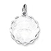 Pendant - Silver Irish Celtic Claddagh Pendant Engraveable Disc Charm
