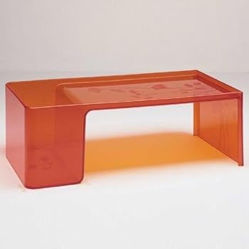 Usame - Table basse orange/transparent