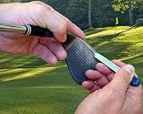The Backspin Buddy Golf Club Iron & Wedge Cleaner, Sharpener, & Regrooving Tool - YELLOW Endcaps
