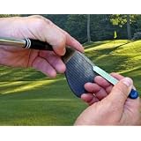 The Backspin Buddy Golf Club Iron & Wedge Cleaner, Sharpener, & Regrooving Tool - YELLOW Endcaps