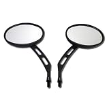 Carbon Black Oval Motorcycle Mirrors for Triumph,BSA,Norton by vipcycle