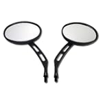 Carbon Black Oval Motorcycle Mirrors for Suzuki SV400,SV650