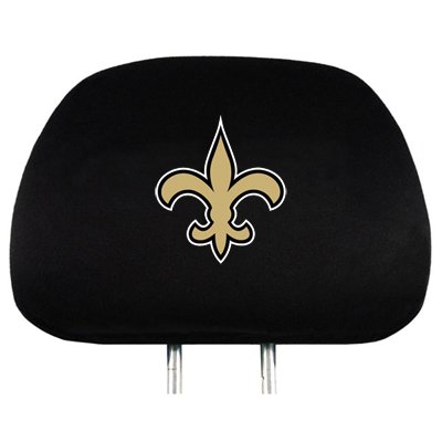 NFL New Orleans Saints Logo Car Seat Head Rest Covers, Pair