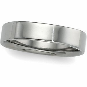 SQUARE COMFORT FIT BAND Titanium 04.00 MM