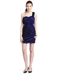 Junior Ruched Sweetheart Nylon/Polyester/Spandex/Taffeta One Shoulder  Dress