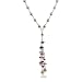 Eve's Addiction Genuine Amethyst Stone and Freshwater Pearl Necklace