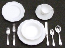 Detail image Dollhouse Miniature 40-Pc. Table Setting