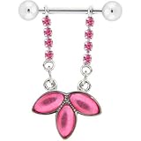 Passion Pink Gem FOXY FLOWERET Dangle Nipple Shield