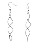 Sterling Silver Twist Drop Earrings