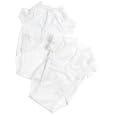 Spasilk 100% Cotton Short Sleeve Wrap 2-Pack Bodysuit - 3 Months