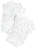 SpaSilk 100% Cotton Short Sleeve Wrap 2-Pack Bodysuit - 3 Months