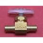 Brass Stop Valve for Polybutylene Tubing - PART# 18308- 1/2 BARB STR STOP VALVE PB ONLY