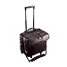 Deluxe Leather Rolling Laptop Case with wheels