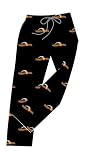 Basketball black wording novelty print jersey cotton sport pants available in youth and adult sizes