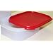 Tupperware Square 1 Modular Mates Storage Container with Passion Red Seal (5 cup capacity)
