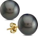10-11mm Tahitian Pearl Stud Earrings