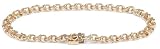 14k Yellow Gold 4mm Charm Bracelet, 7