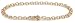 14k Yellow Gold 4mm Charm Bracelet, 7